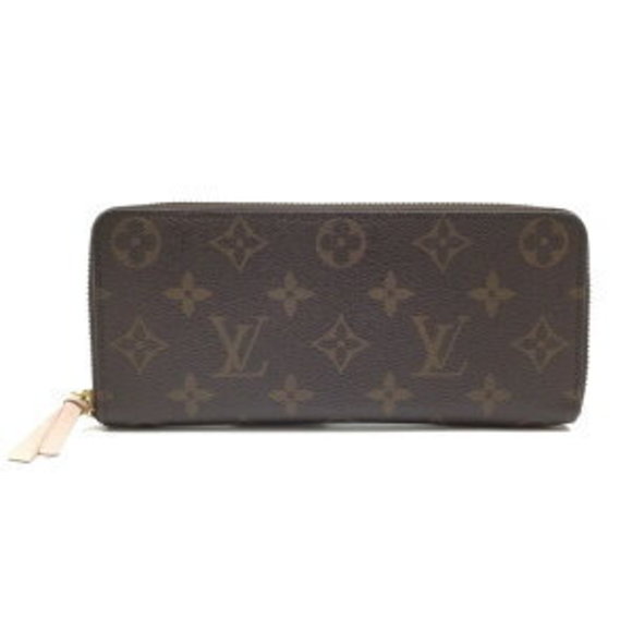 Louis Vuitton Portefeuille pink brown zip long Clemence Monogram Wallet - Picture 1 of 7